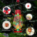 LED Solar Hummingbird Feeder for Outdoors, Multicolor Glass Mosaic Hanging