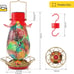 LED Solar Hummingbird Feeder for Outdoors, Multicolor Glass Mosaic Hanging