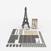 Mini Unit Beams - Eiffel Tower - 470 Pieces