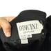 Vintage Andrea Odicini 100% Silk Black Texture Set Blazer Skirt Size 42