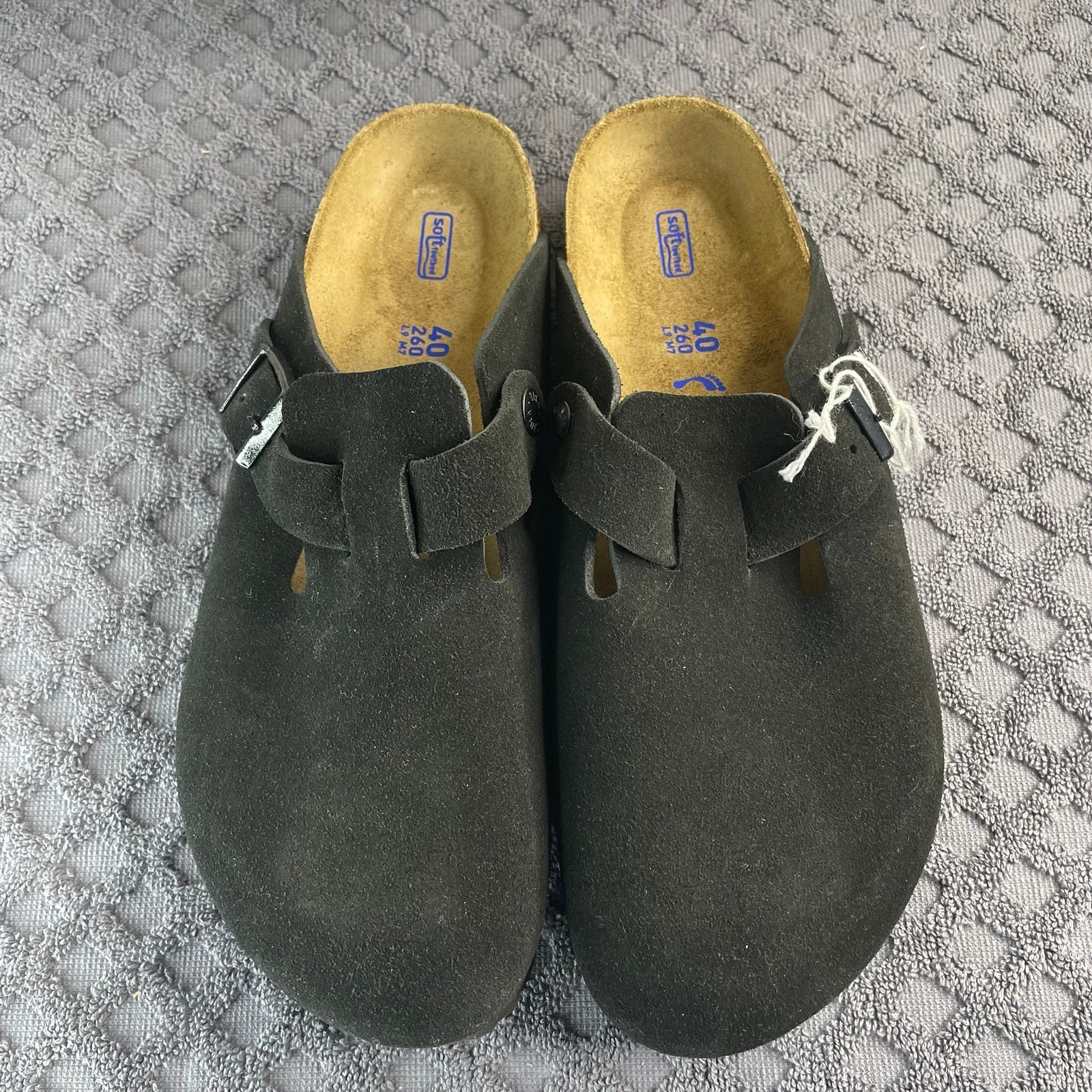 BIRKENSTOCK BOSTON SUEDE LEATHER SOFT FOOTBED WOMEN CLOG