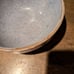 Vintage crockery bowl in blue speckled pattern