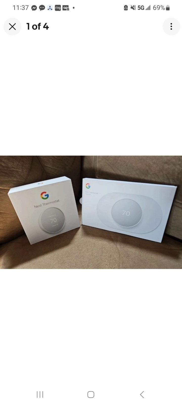 Nest Thermostat and Trim