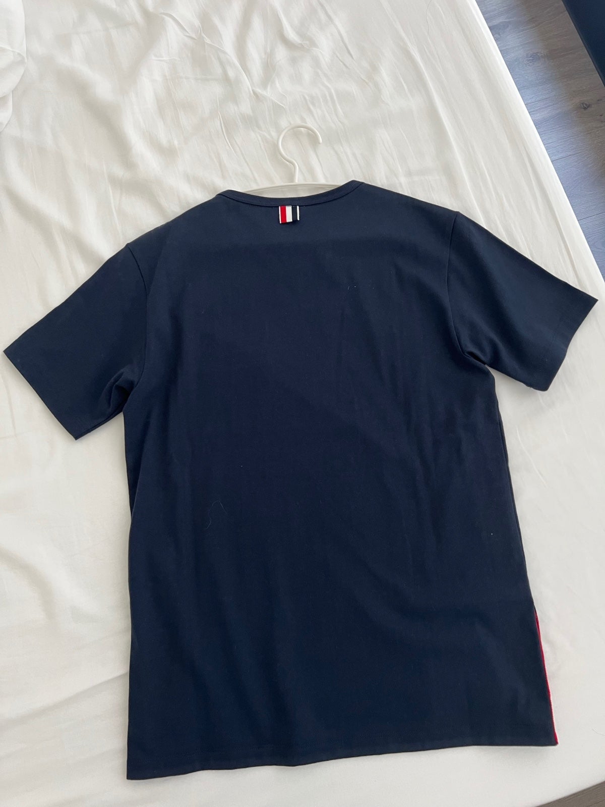 Tシャツ・カットソー THOM BROWNE NAVY COTTON T-SHIRT THOM BROWNE Navy Cotton T-Shirt T-shirts