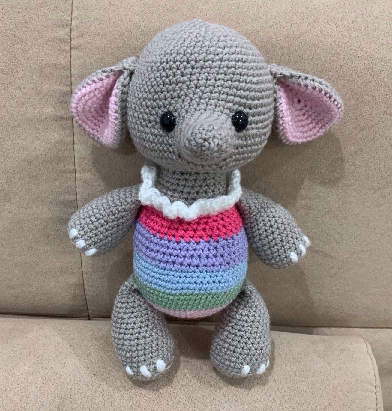 Handmade Crochet Elephant Plush