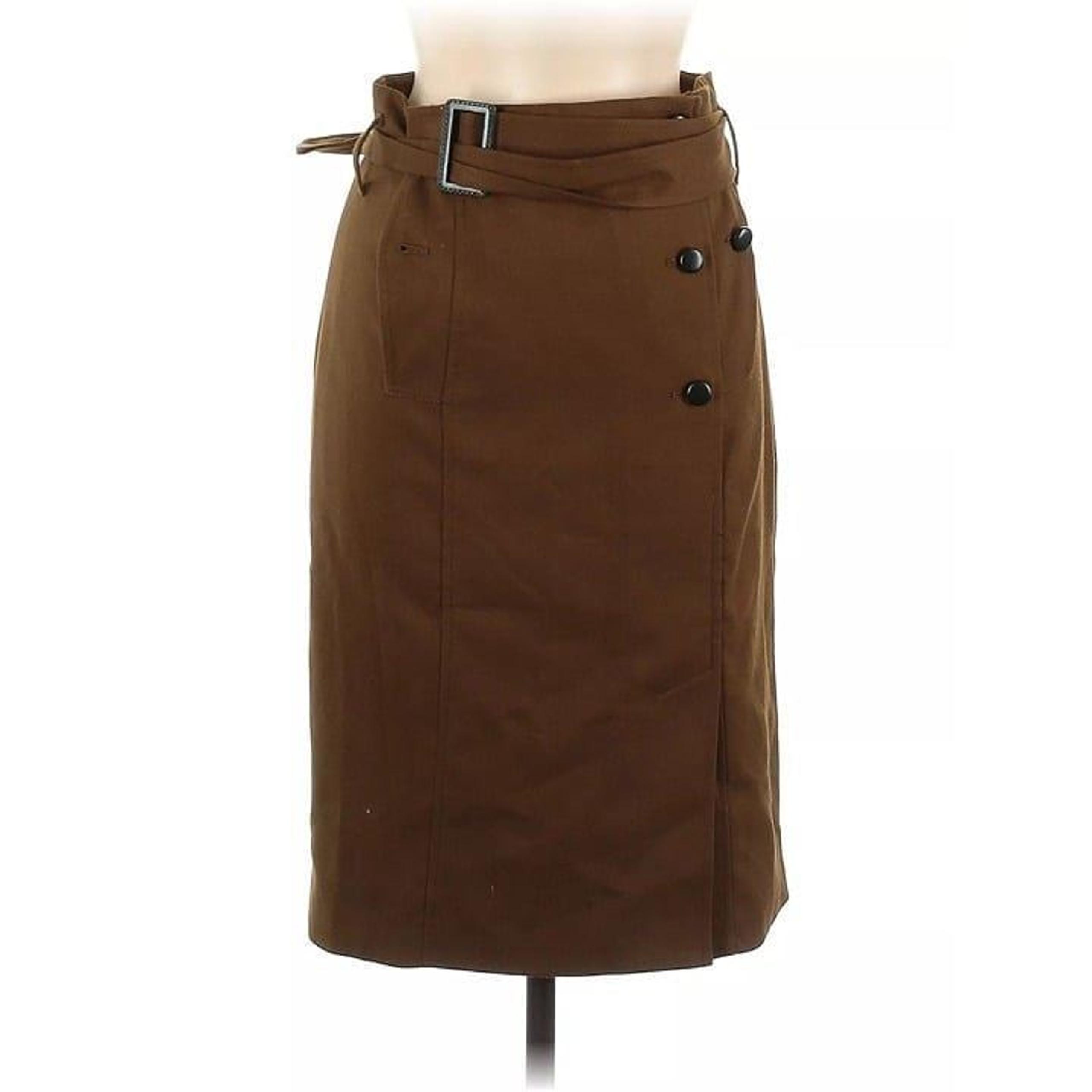 NWT Womens Size 8 Anthropologie Cartonnier Knee-Length Trench Pencil Skirt NEW