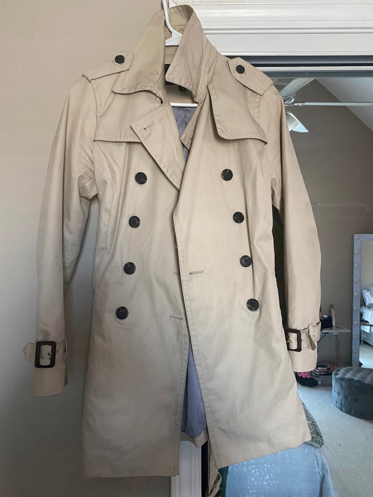 Banana Republic tie trench coats