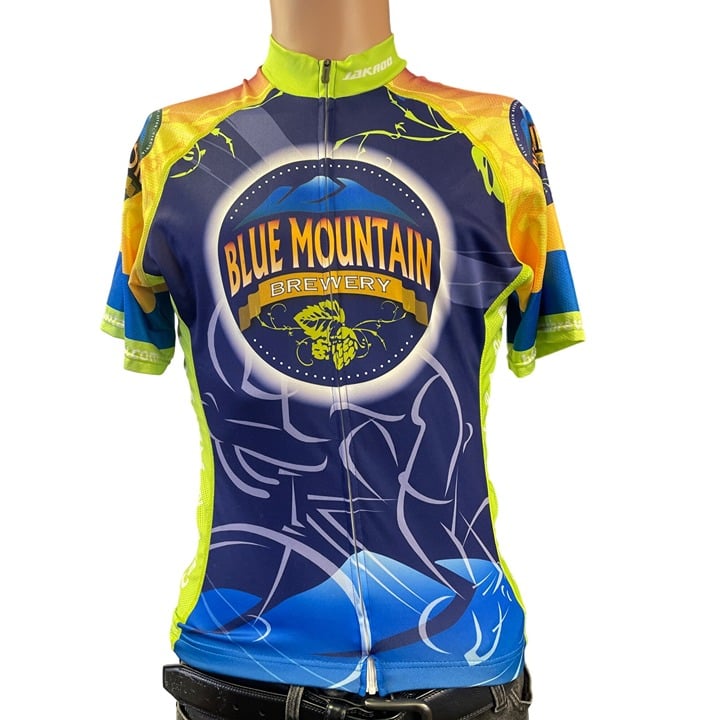 Jakroo Men's Multicolor Cycling Shirt Stretch Short Sleeve-Size S SKU 2559