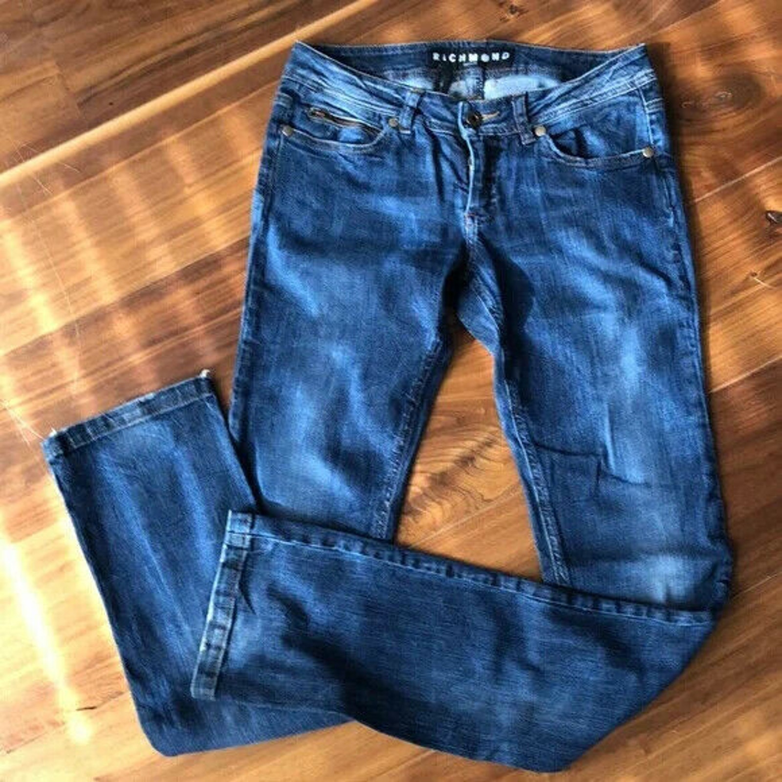 John Richmond Rocker Jeans w/ Love Hate Embroidery size 28