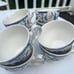 Beautiful Indies Ironstone cups and Saucers 8 sets