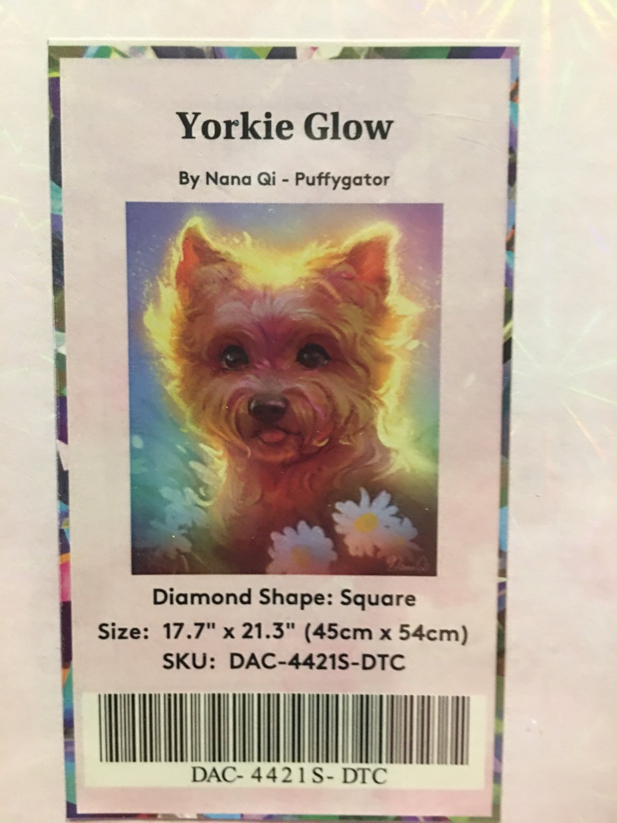 Diamond Art Club Yorkie Glow (Square)