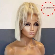 Sexy h.d freepart lace blonde bob wig