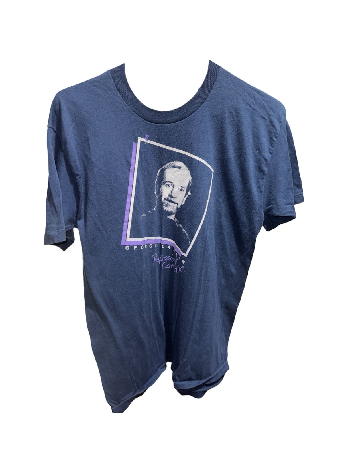 Vintage 90s George Carlin Professional Comedia T-Shirt Rare Sz XL