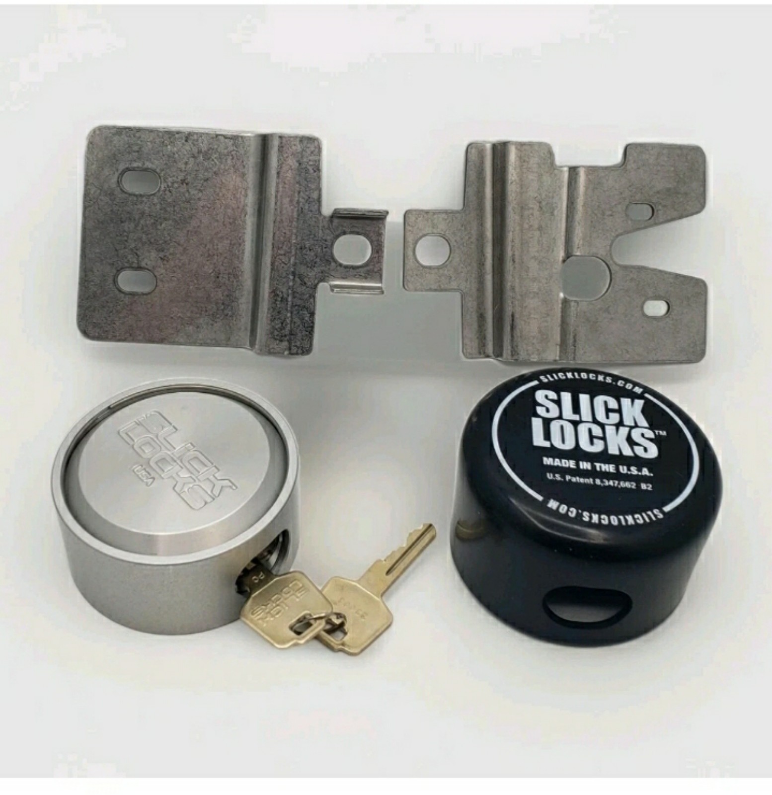 Slick Locks Rear Hinged Doors Puck Lock Kit For 1997+ Chevy Express GMC Savana