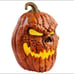 Halloween Giant 21 inch rotten patch grimacing LED jack o’lantern pumpkin NEW