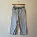 Madewell 29 The Perfect Vintage Wide-Leg Crop Jean white wash denim gray bronze