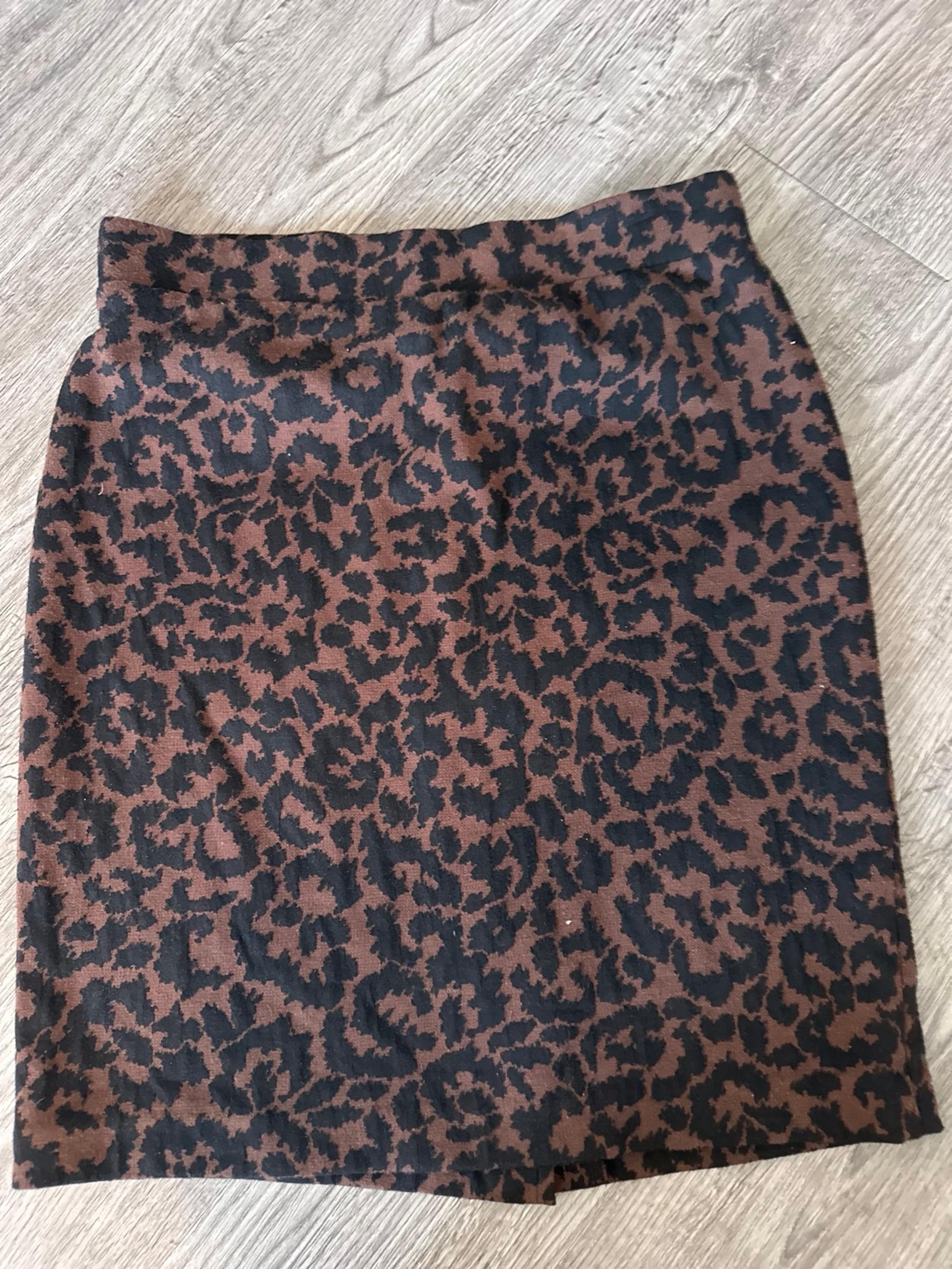 NICOLE MILLER LEOPARD WOMEN CASUAL LOUNGE SUMMER SPRING MINI MEDIUM M