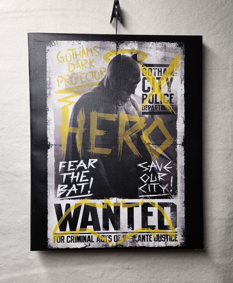 Artissimo DC Comics Movie Batman v Superman Fear the Bat Wall Art Poster
