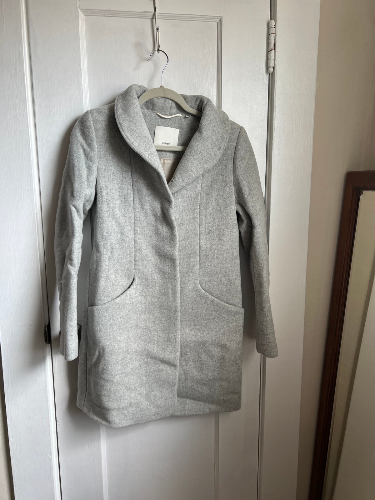 Aritzia Wilfred Cocoon Wool Coat