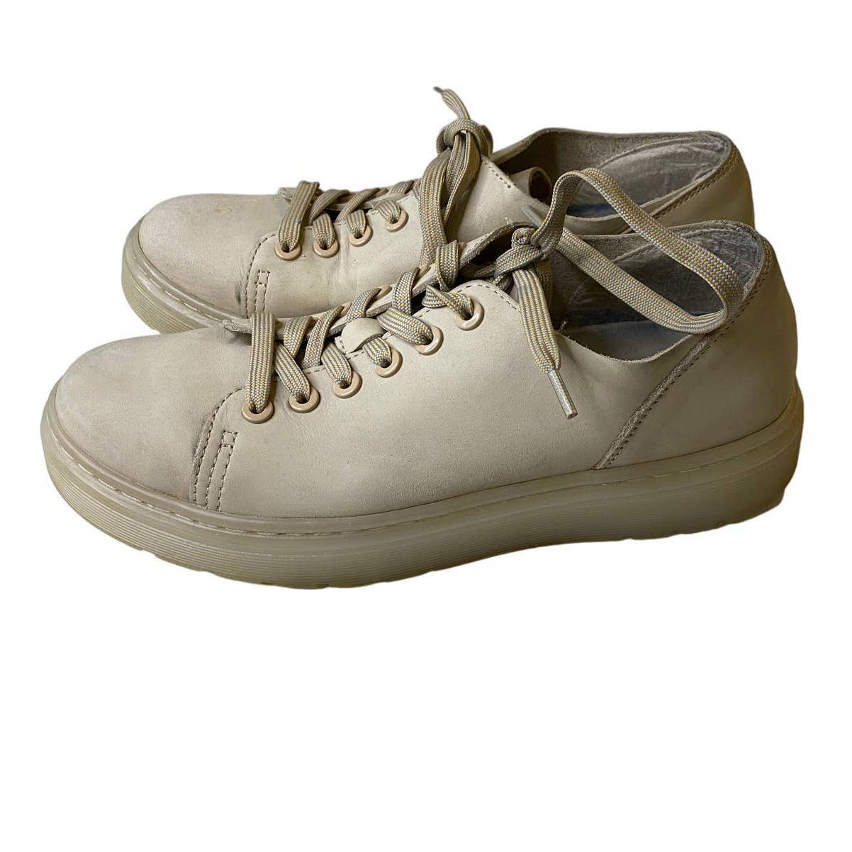 Dr. Martens Dante Beige Low Top Sneakers Mens Size 8