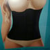 Black latex waist trainer