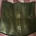 Black latex waist trainer