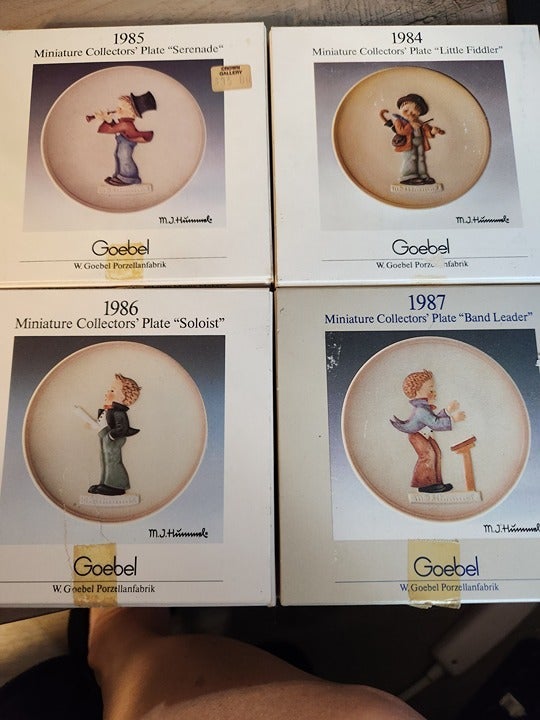 Goebel Miniature Collectors Plates 1984 - 1987