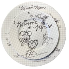 Disney Sketchbook Minnie Salad and Dinner Plates