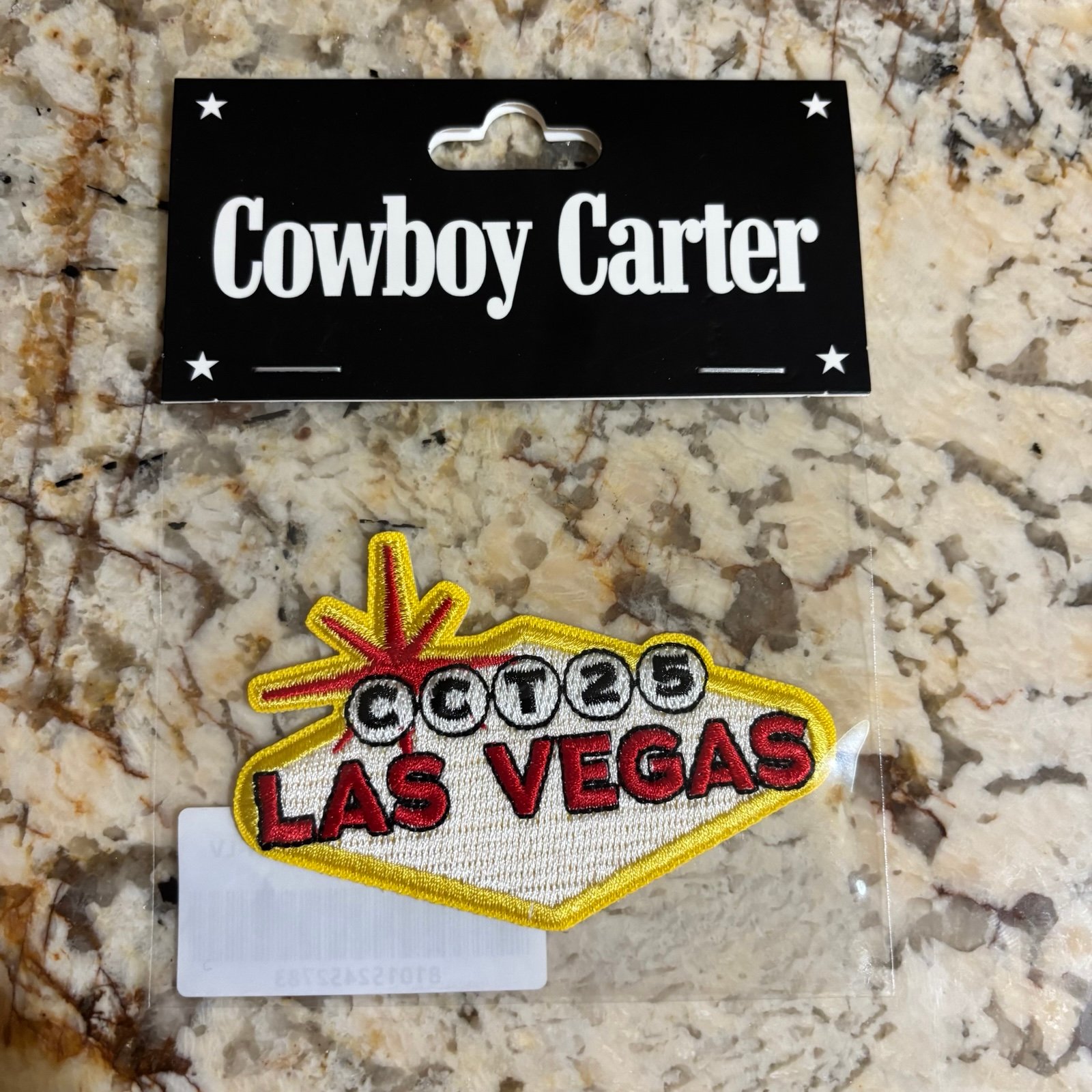Beyonce Cowboy Carter Tour 2025 Official Merch  VEGAS SIGN  EXCLUSIVE PATCH NEW