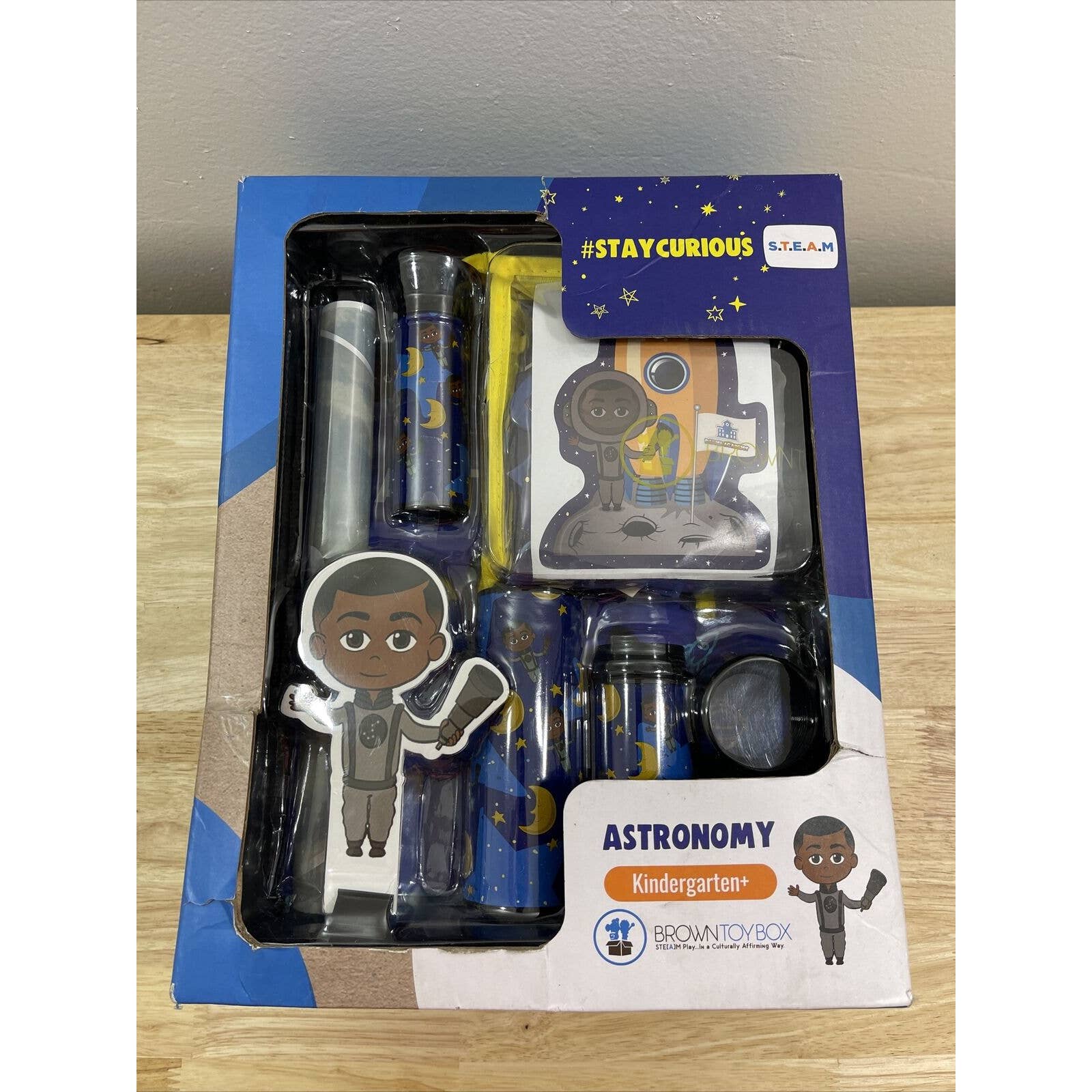 Brown Toy Box Dre Astronomy STEAM Kit