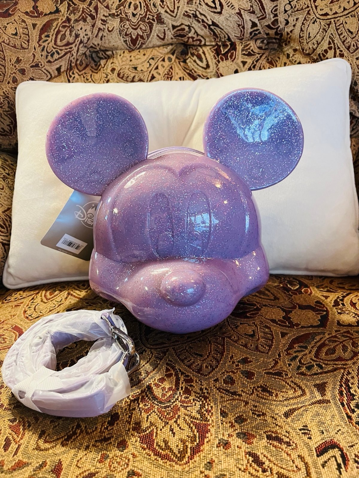 NWT Disney Parks Purple Mickey Mouse Loungefly Crossbody
