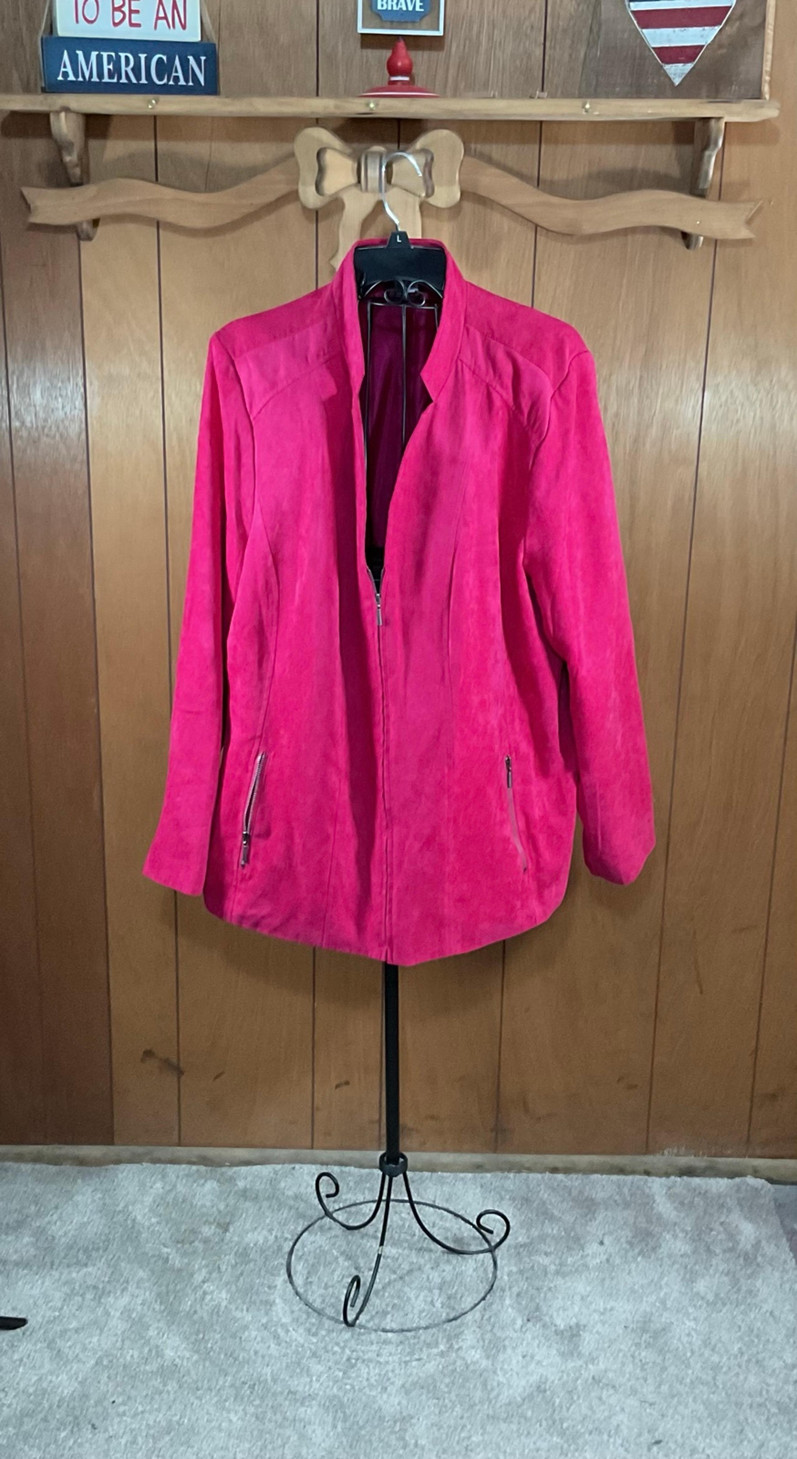 Women’s pink blazer jacket size 22W by Studio Works