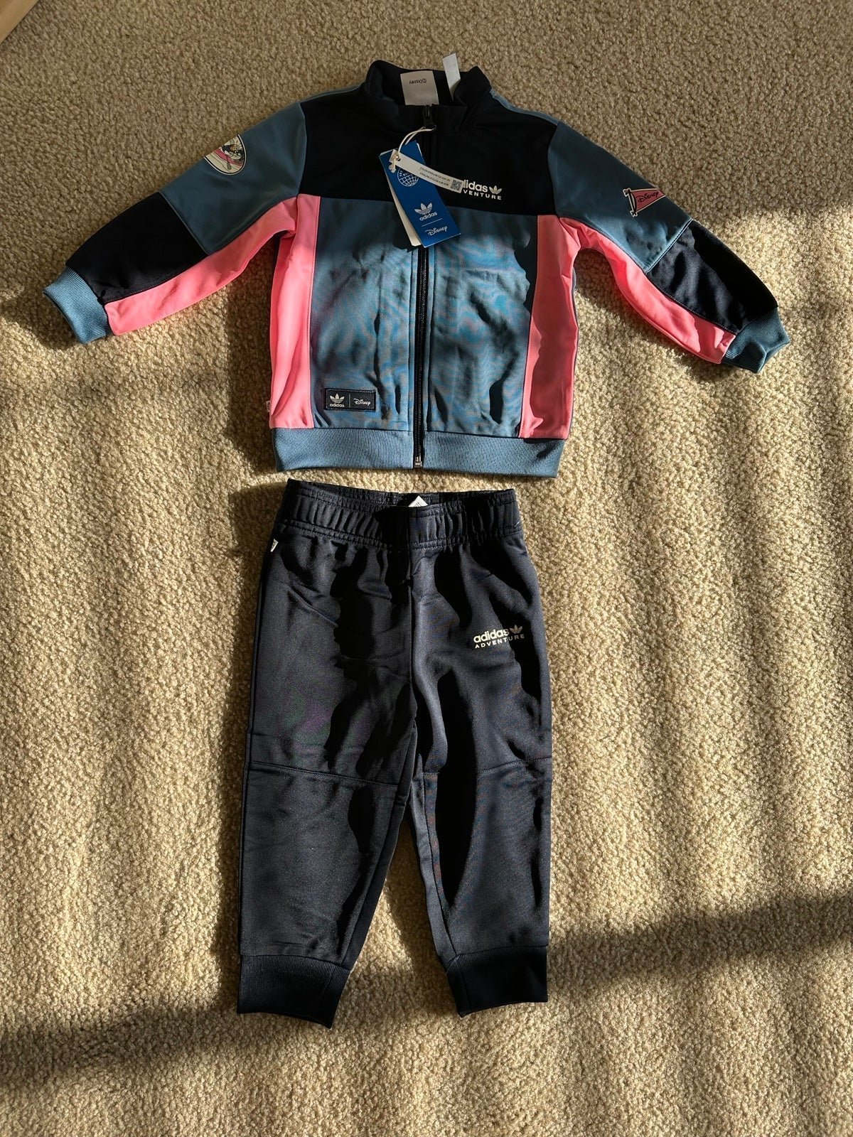 adidas X Disney kids girls Originals Track jacket pant Suit set