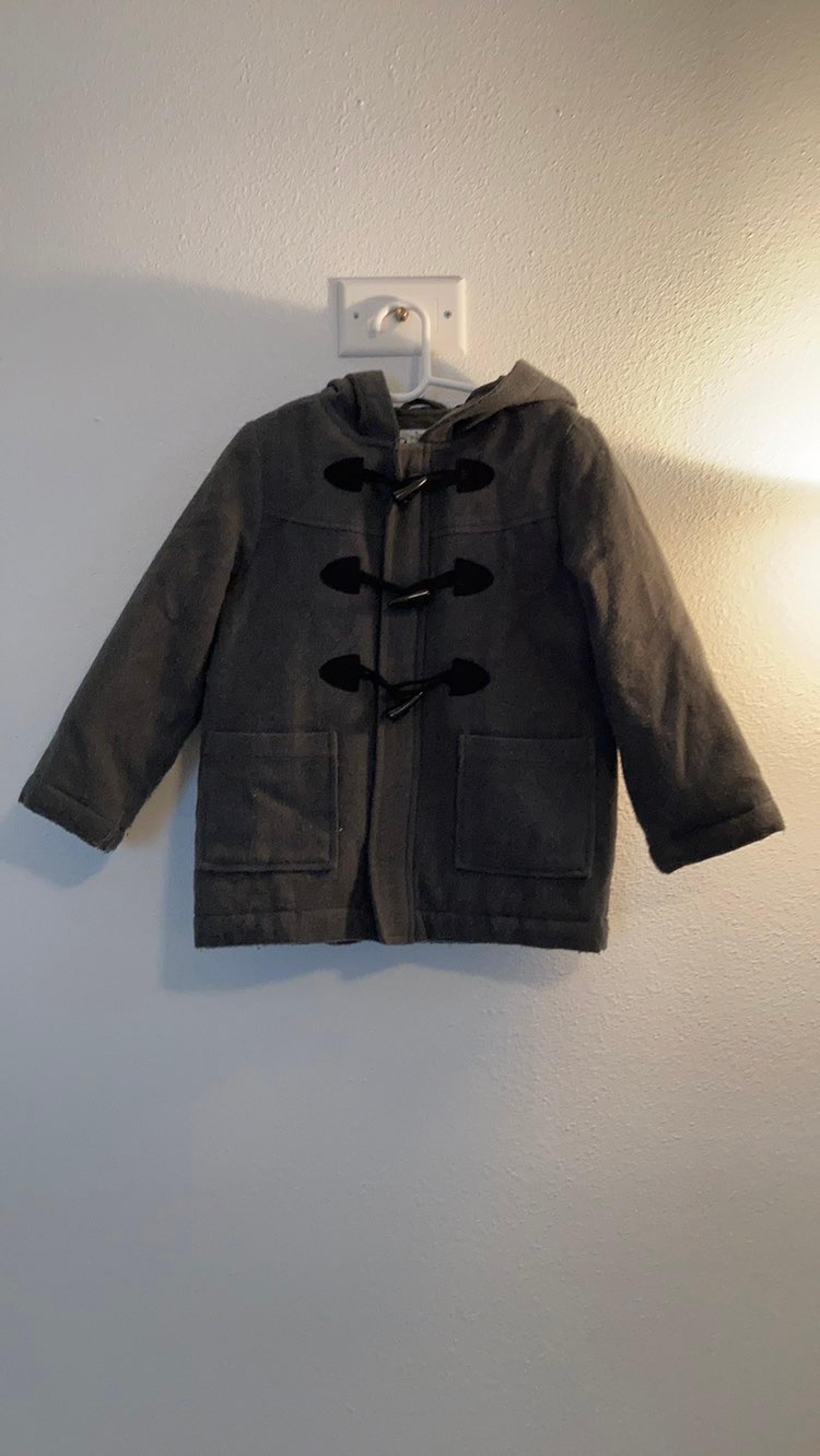 EUC classic CIRCO grey Wool blend 4T toggle hooded Pea Coat