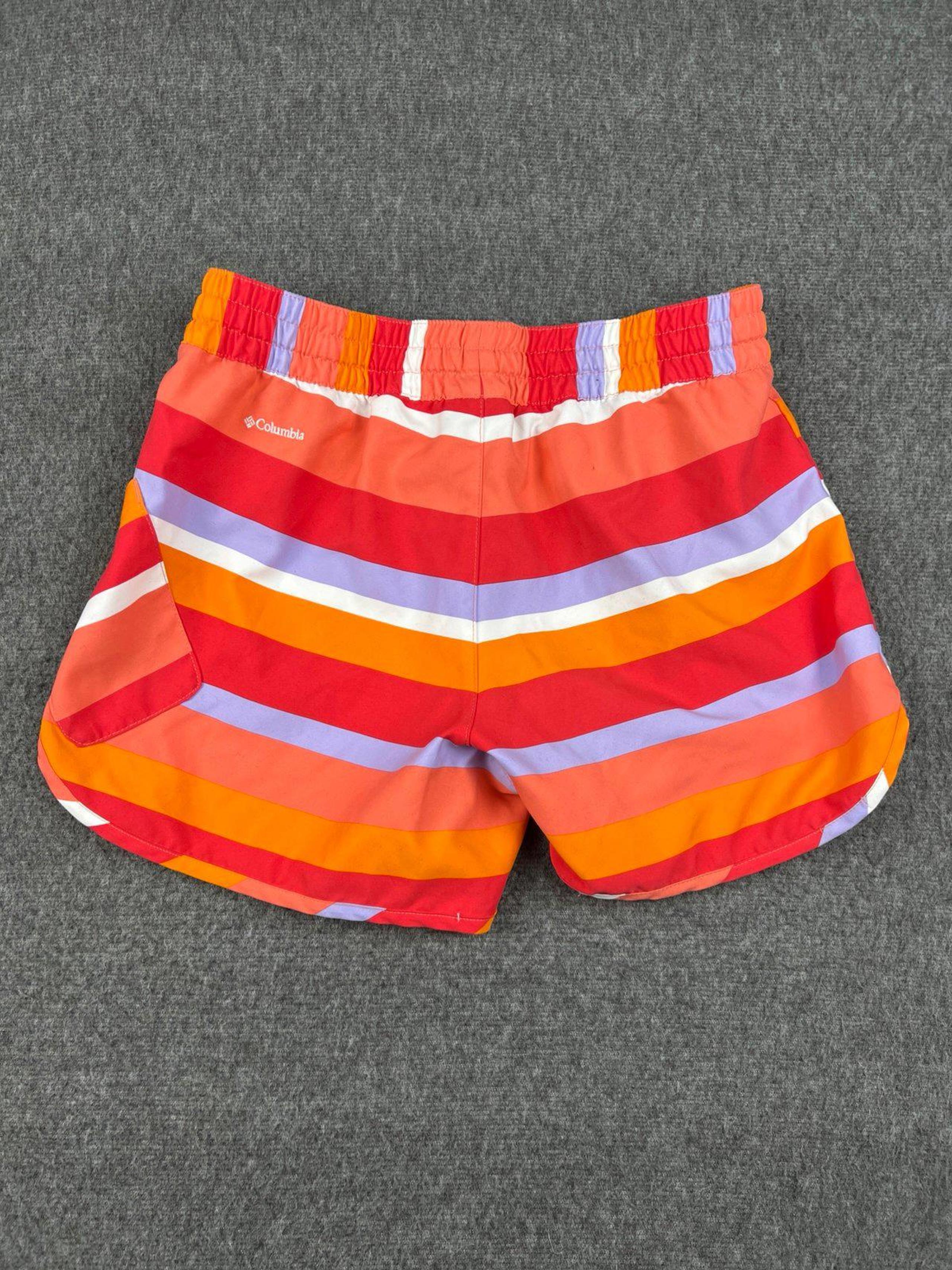 Columbia Women's Colorful Striped Swim Shorts Size Small