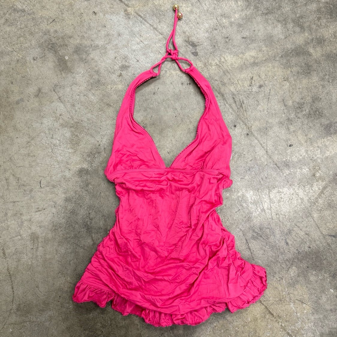 Vintage Juicy Couture beach royalty y2k retro halter swimsuit