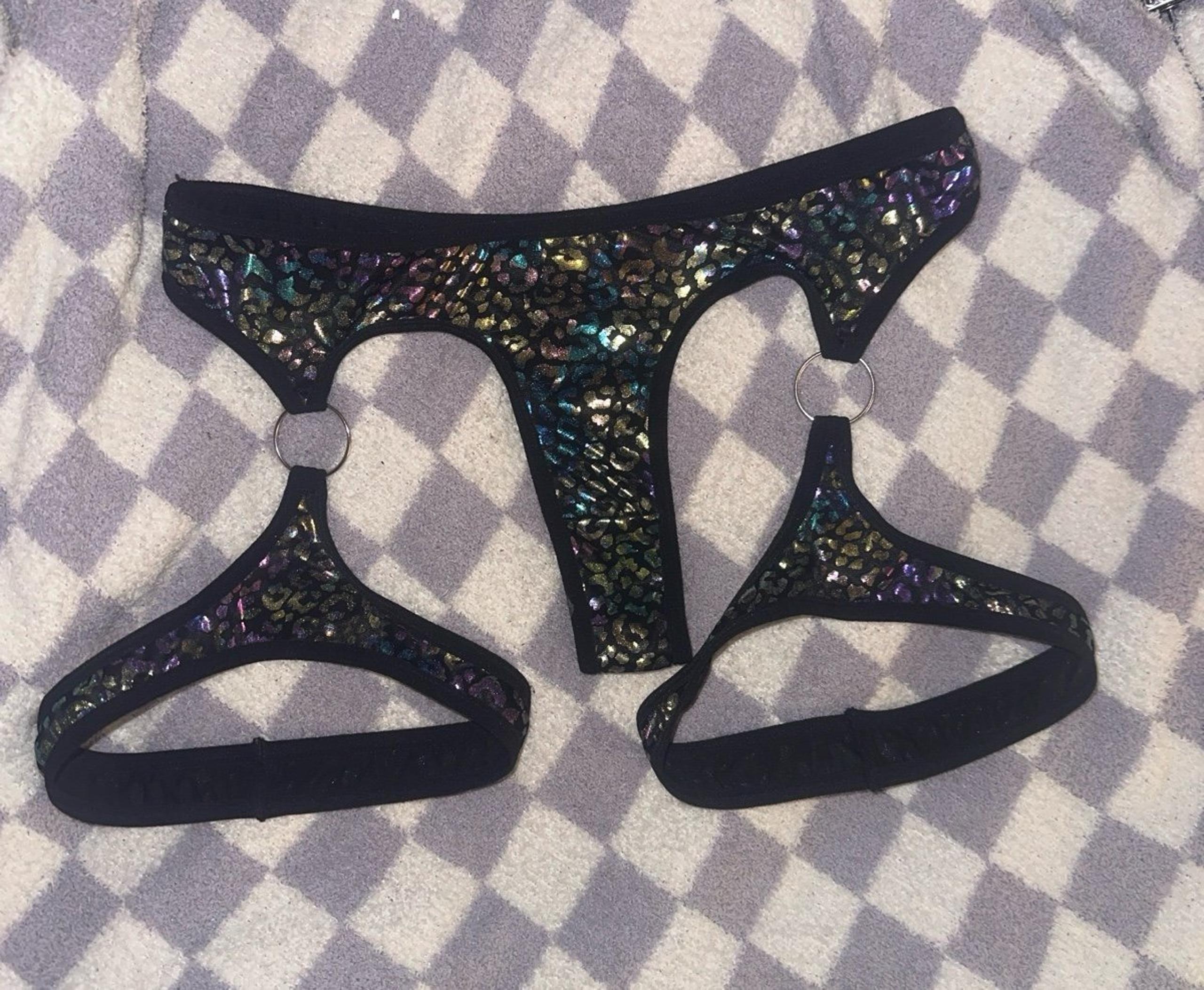 BRAND NEW •Dolls Kill• High-End Rave Wear Bottoms With Leg Straps!