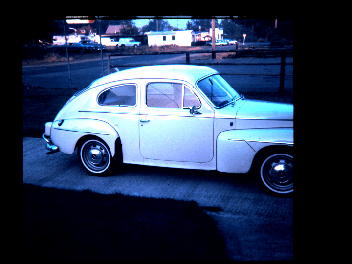 Vtg Photo Slide Volvo 1966 Car