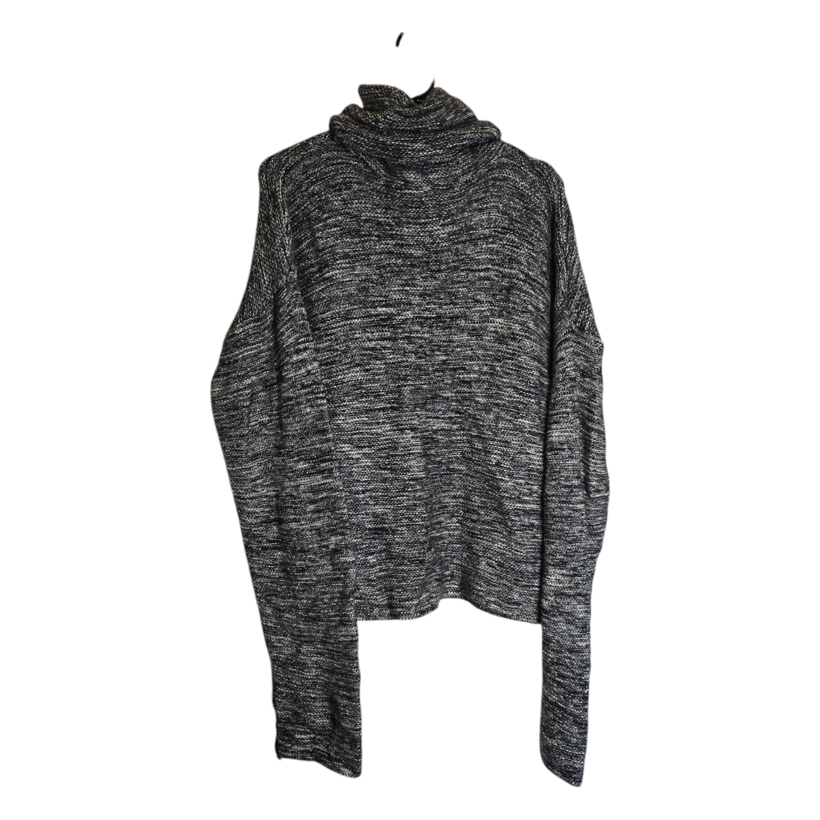Marimekko oversized heathered grey sweater turtleneck knit
