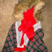 Girls handmade dress with cape