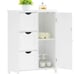 NEW Wooden Freestanding Storage Organizer with 1 Cupboard and 3 Drawers