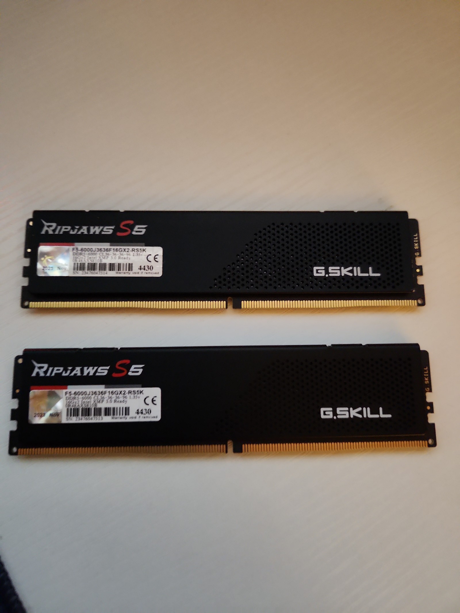 G.skill Ripjaws s5 ddr5 6000 cl36 2x16gb ram