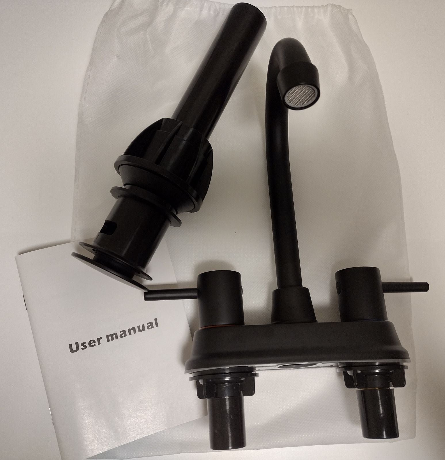 Black bathroom sink faucet 360° Rotation