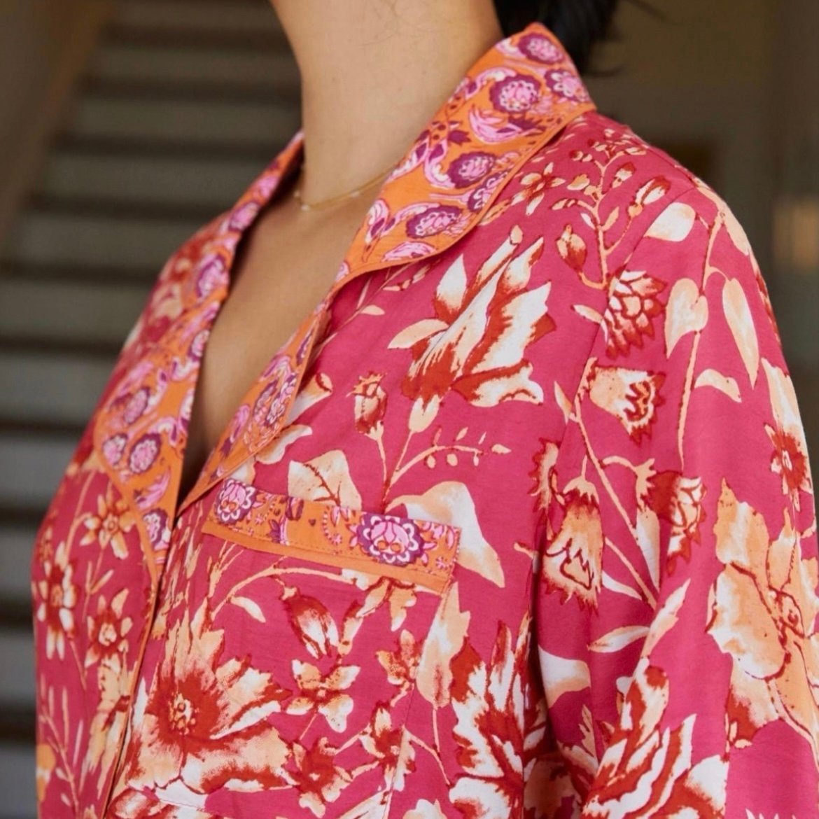 Anthropologie Kari pajama top LARGE