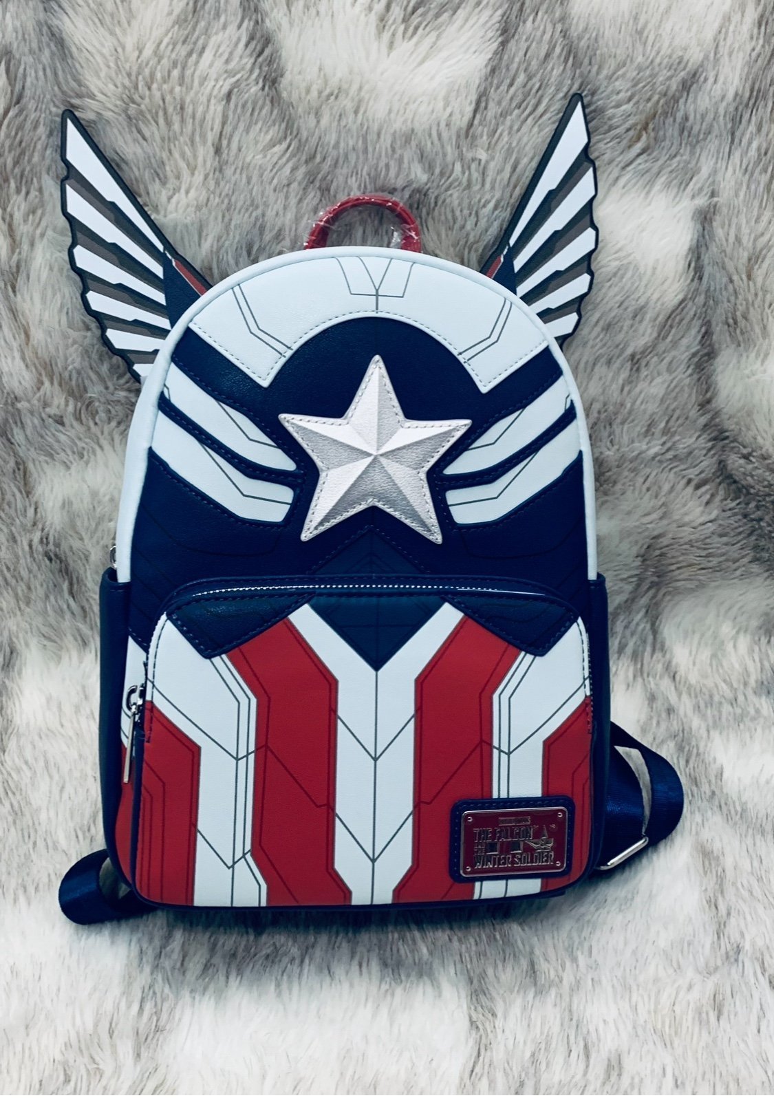 Loungefly Marvel Falcon Captain America Cosplay Mini Backpack