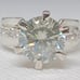 ‼️STUNNING‼️CERTIFIED‼️ VVS1 4.05CT. Natural White Diamond Accent Ring.