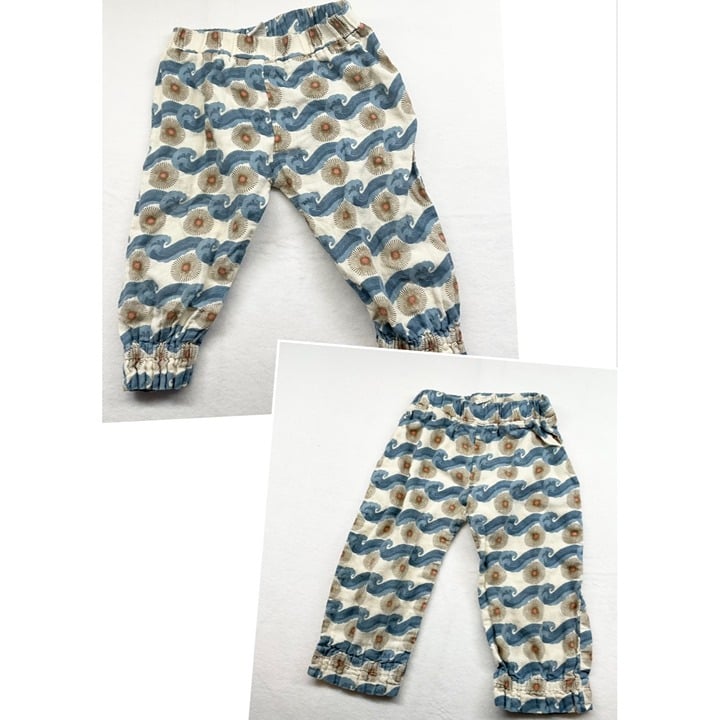 Kate Quinn blue orange cotton gauze California Ocean Sun pants bundle 18-24m 2t