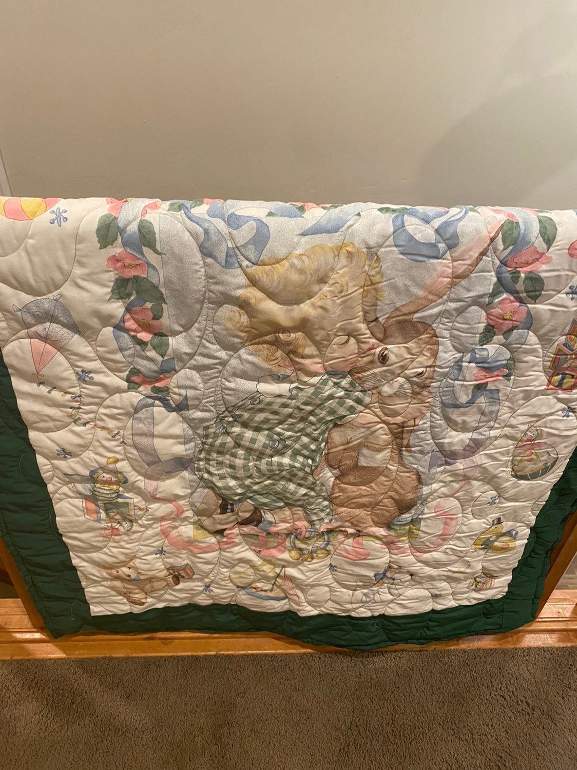 Vintage panel lap quilt