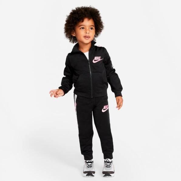 Nike Heart Taping Tricot Toddler Tracksuit Set in Black 4T