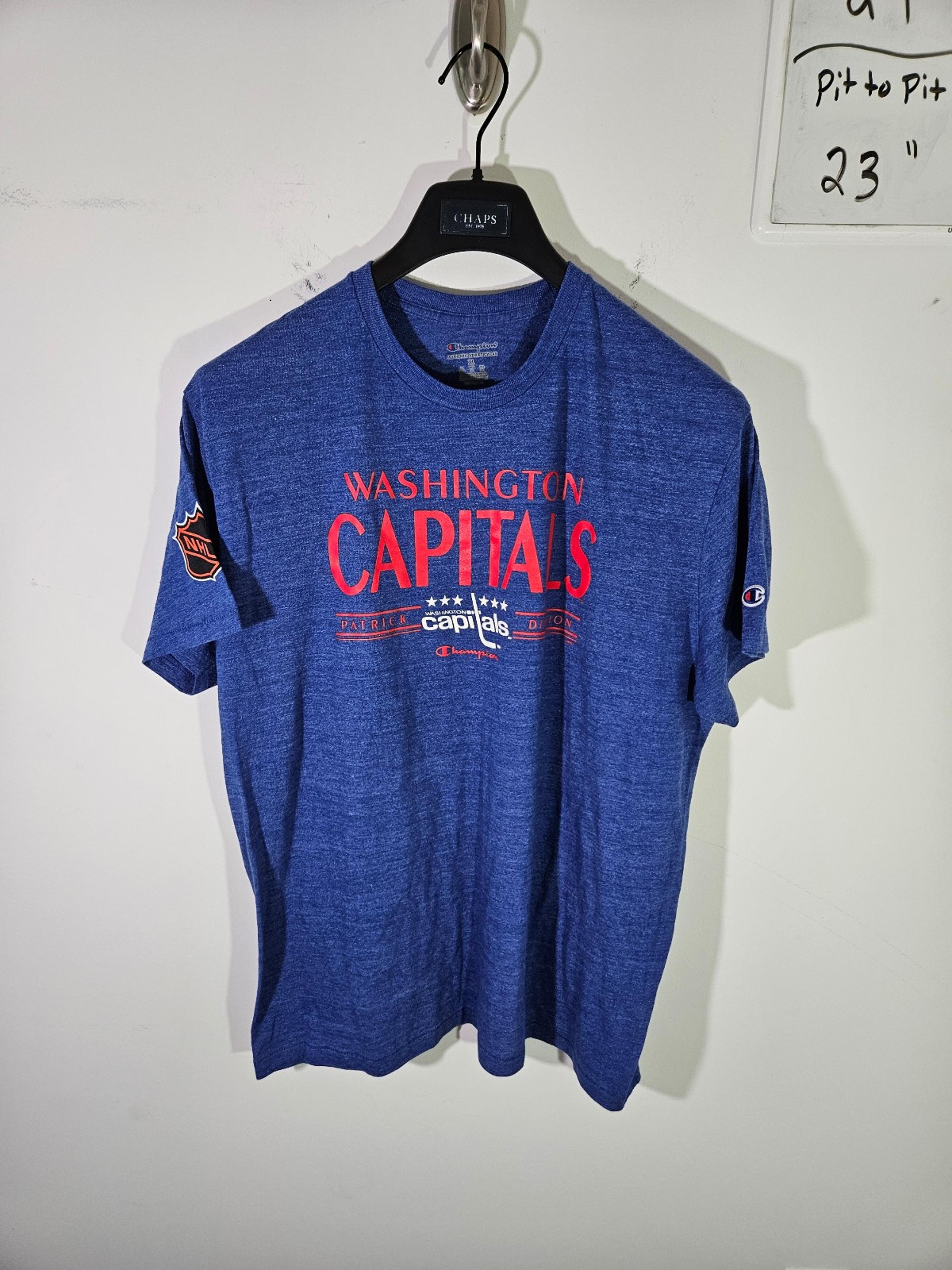 RARE Champion NHL Washington Capitals Throwback Style Single Stitch T-Shirt!